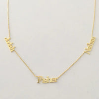 Customizable Name Necklace with Multiple Names