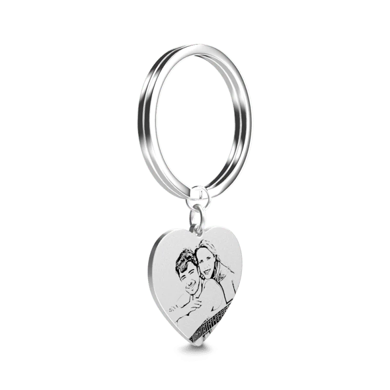 Custom Metal Photo Keychain