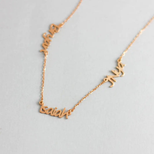 Customizable Name Necklace with Multiple Names